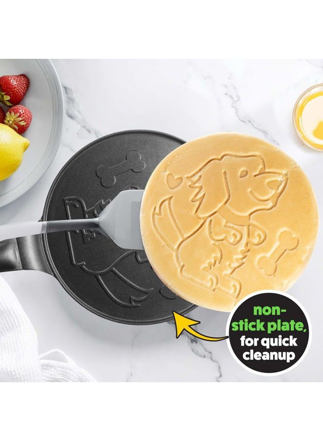 CucinaPro Jumbo Pancake Pan - Puppy - Make Giant 10" Pancakes for Magical Kid's Breakfast - Includes 6 Edible Markers For Added Family Fun - Non Stick Griddle, Cool Holiday Dog Gift - Image 4