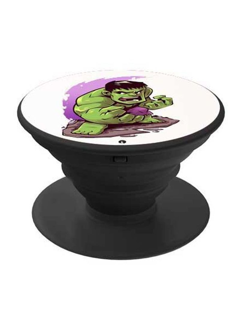 RKN Printed Pop Socket Phone Holder Black/Green/Purple - Image 2