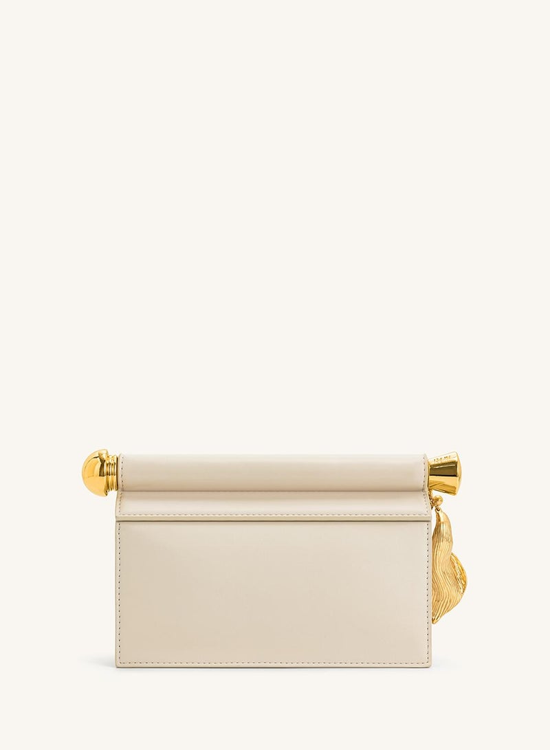 جي دبليو بي حقيبة يد معدنية مزينة بالخرز - Image 2