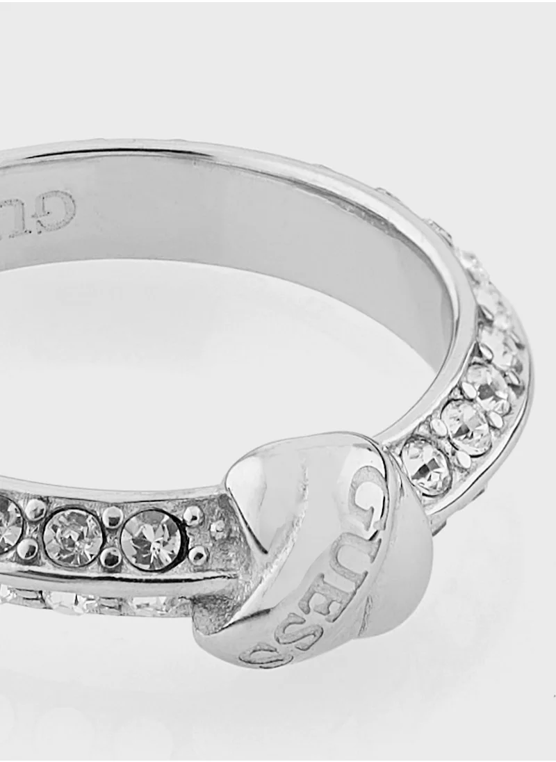GUESS Round Solitaire Ring