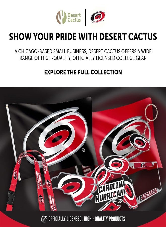 Desert Cactus Carolina Hurricanes Retractable Badge Holder NHL Team ID Reel with Ticket Clip for Lanyard, Work, School & Office Access - Image 5
