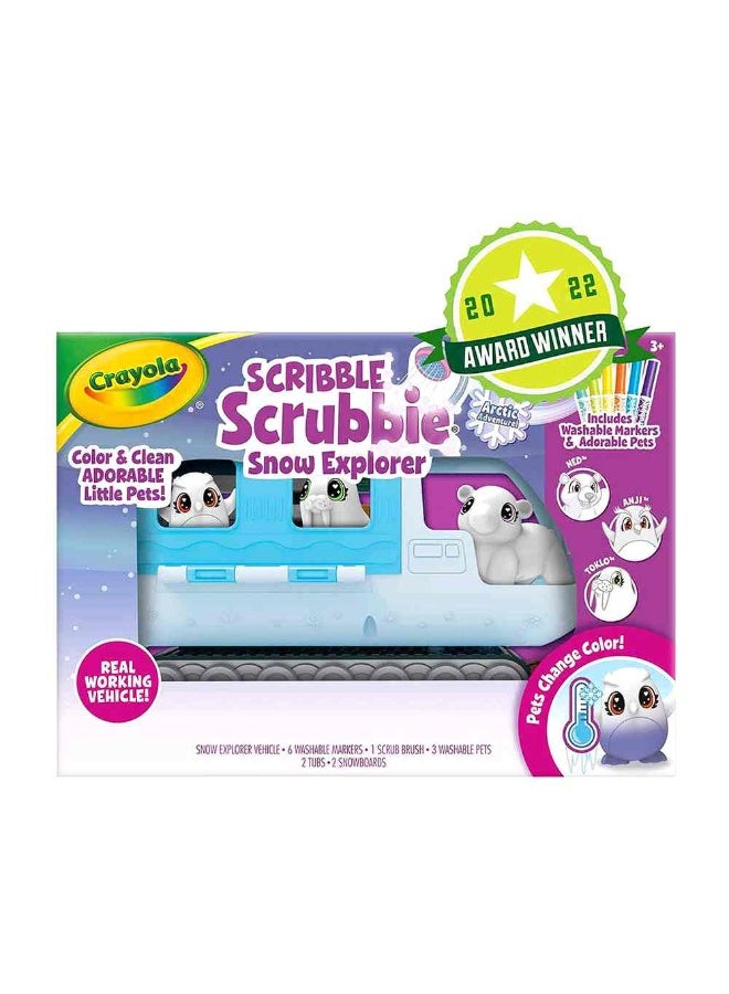 Crayola Scribble Scrubbie Snow Explorer Pets with Vehicle - Image 2