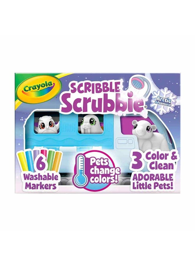 Crayola Scribble Scrubbie Snow Explorer Pets with Vehicle - Image 1
