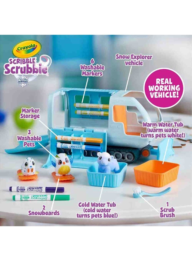 Crayola Scribble Scrubbie Snow Explorer Pets with Vehicle - Image 3