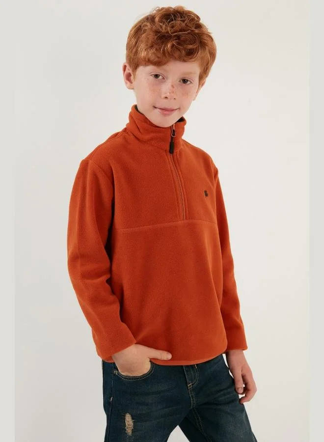 ليلا ليلا سترة قطبية للأطفال بسحاب وياقة واقفة - عبوة من قطعتين