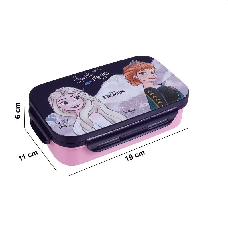 Comiclyfe Disney Frozen Lunch Box for Kids Girls | Anna & Elsa Print | Stainless Steel Tiffin Box for School | Leak-Proof, BPA-Free Steel Tiffin Box for Kids (Purpule,Pink) - Image 5