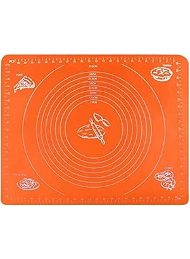 Silicone Baking Mat with Measurements | Non-Stick Dough Rolling Mat for Pastry, Pizza & Baking | Easy to Clean & Heat Resistant - Image 2