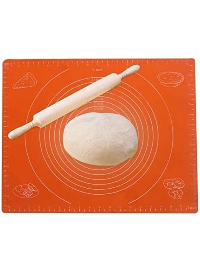 Silicone Baking Mat with Measurements | Non-Stick Dough Rolling Mat for Pastry, Pizza & Baking | Easy to Clean & Heat Resistant - Image 3