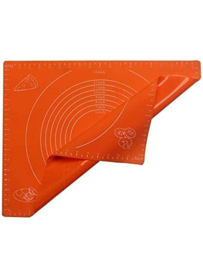 Silicone Baking Mat with Measurements | Non-Stick Dough Rolling Mat for Pastry, Pizza & Baking | Easy to Clean & Heat Resistant - Image 4
