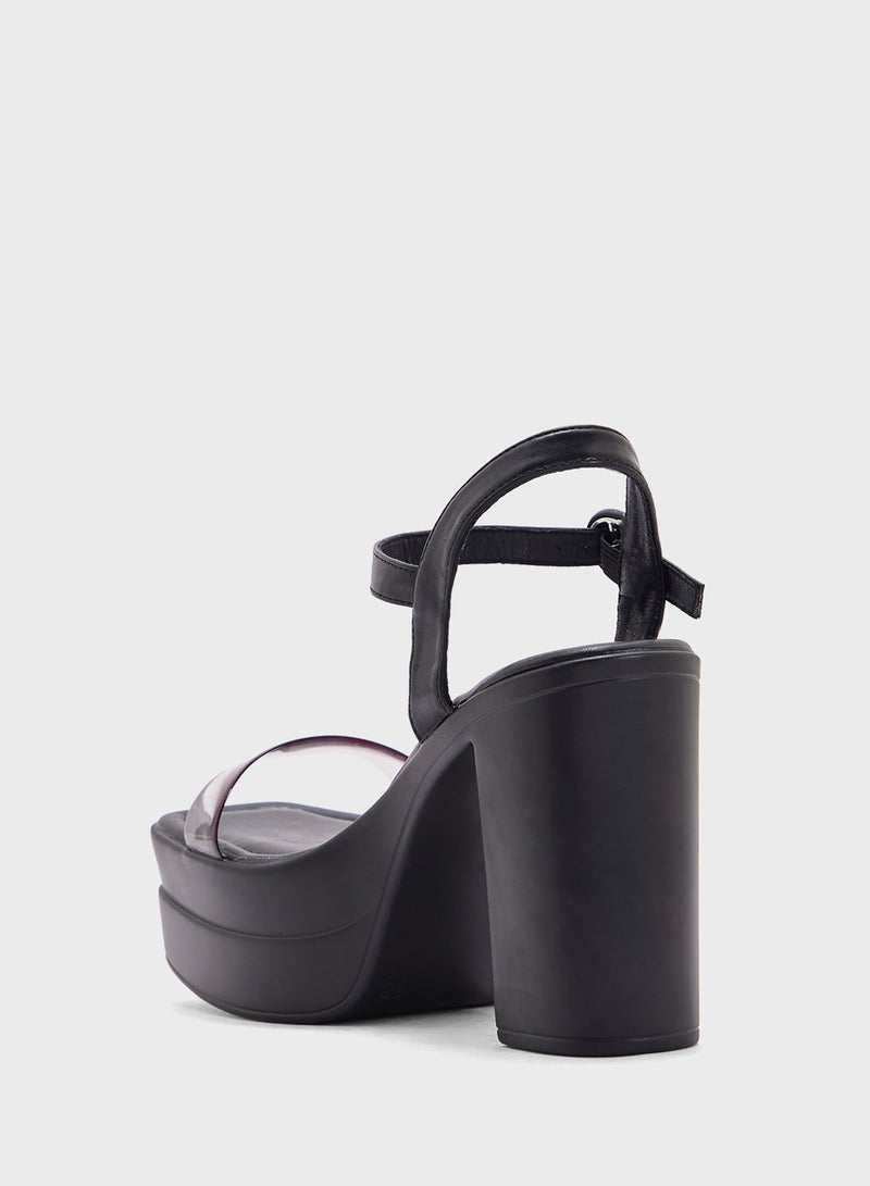 OZZO Platform Heeled Sandal  - Image 3