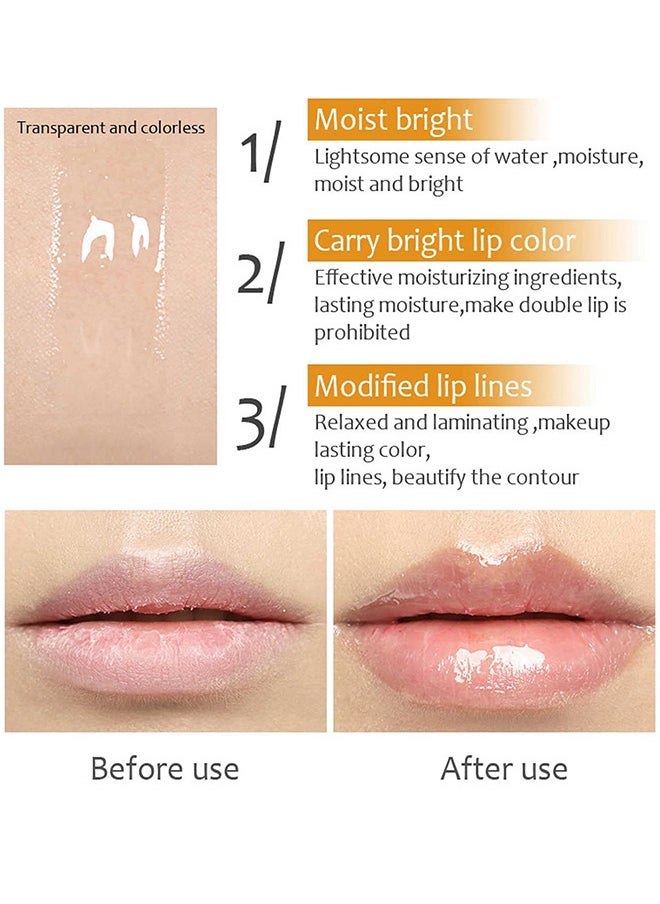 XNX Duck Plump Lip Plumping Lacquer, Fat Lip Oil Lip Glaze, Glitter Shine Primer Lip Clear Plumping Lip Gloss, High Pigment No Sticky Lip Gloss, Lip Plumper Gloss Make Lips Fuller  - Image 5