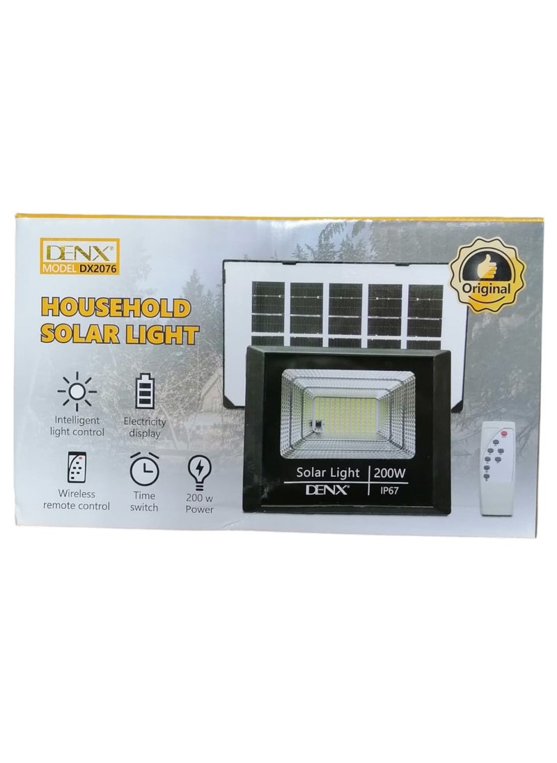 Denx 200W COB Solar Light IP67 Waterproof and Dustproof with Intelligent Remote Control  - Image 3