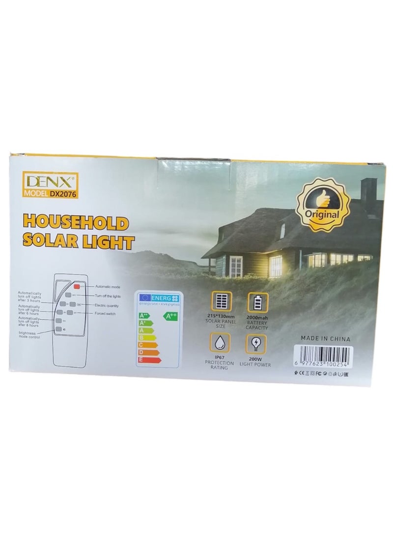 Denx 200W COB Solar Light IP67 Waterproof and Dustproof with Intelligent Remote Control  - Image 4