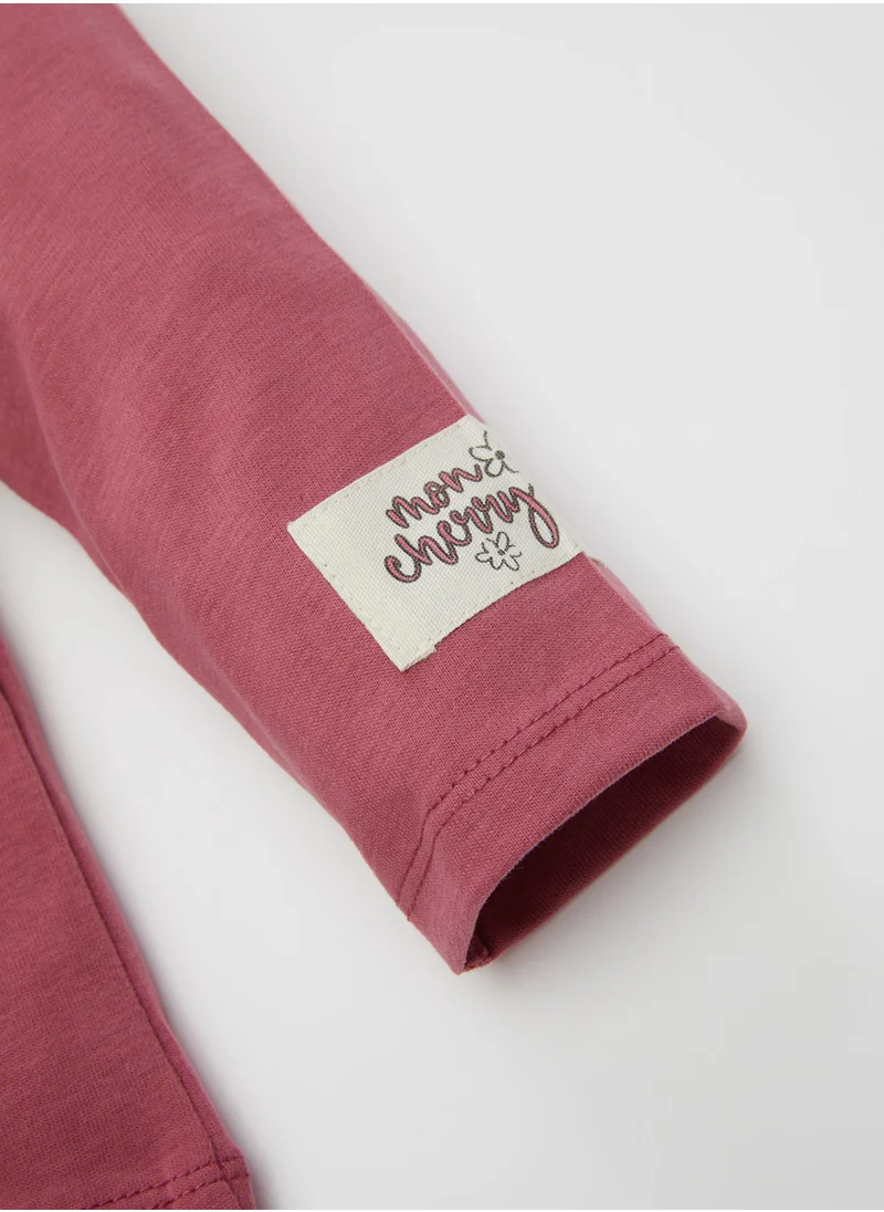 ديفاكتو Crew Neck 2-Pack Long Sleeve Printed T-Shirts