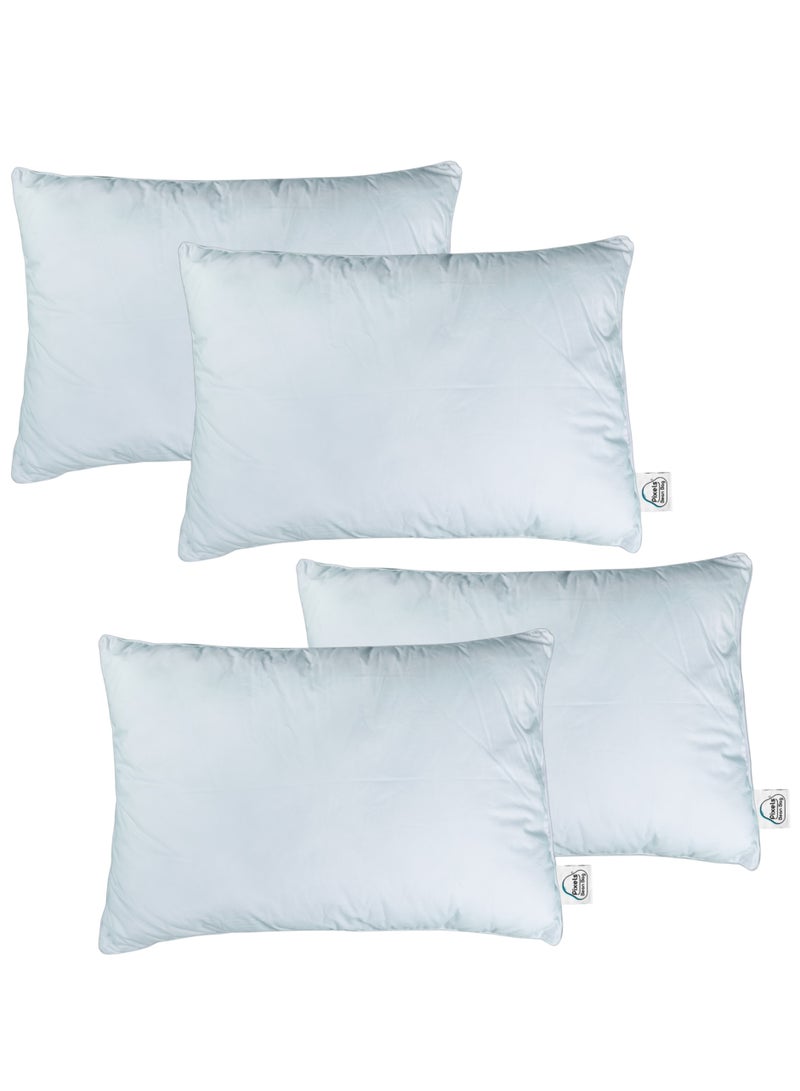 بكسل بين باج عبوة حشو وسادة زينة مستطيلة من بكسل بين باج للاستخدام الداخلي للأريكة والمقاعد، قماش أبيض من البولي بروبلين غير منسوج، إغلاق بسحاب "سستة" مجموعة عدد 4 قطعة - Image 1