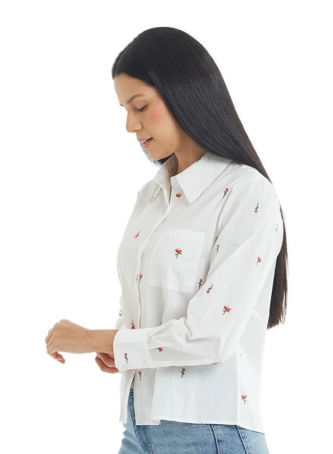 Asharae  Women's Full Sleeve Button Down Shirt Comfortable Material, Breathable Daily Wear, Casual Fashion Outfit, Special Occasion Outfit, Trendy & Chic Apparel for Women | Best Price UAE
