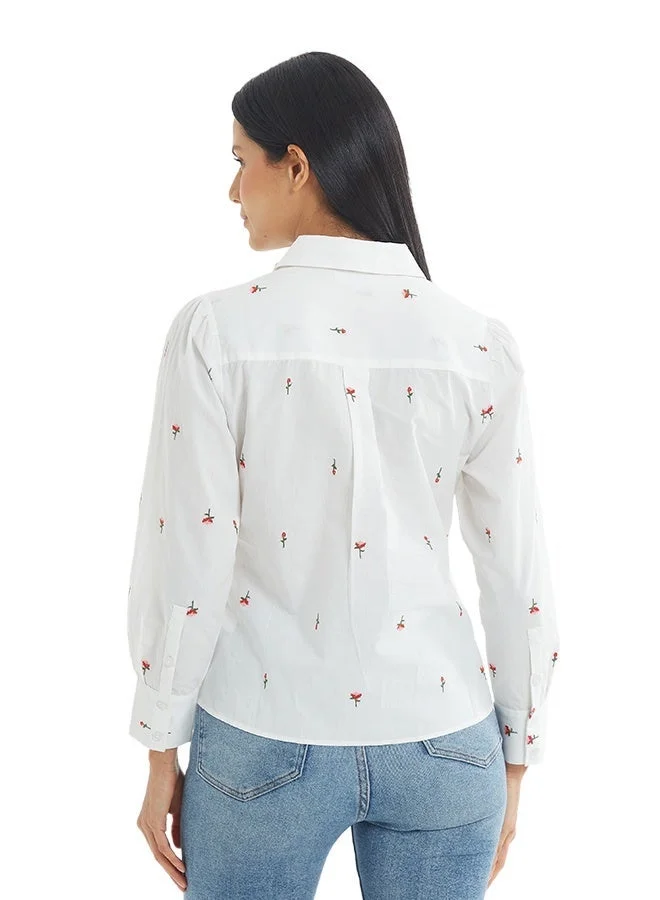 Asharae  Women's Full Sleeve Button Down Shirt Comfortable Material, Breathable Daily Wear, Casual Fashion Outfit, Special Occasion Outfit, Trendy & Chic Apparel for Women | Best Price UAE