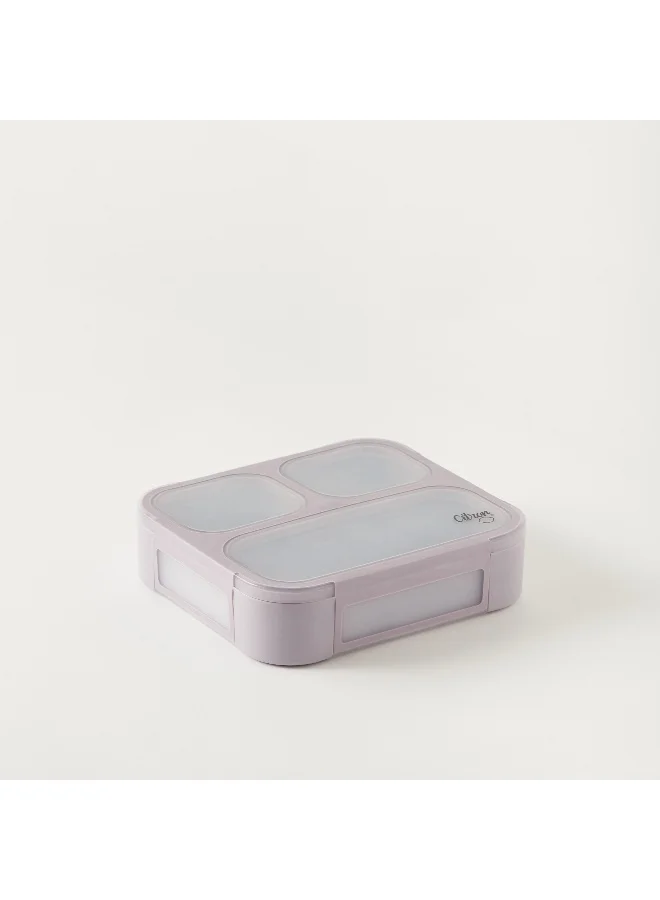 سترون Citron Lunchbox with Fork and Spoon Purple