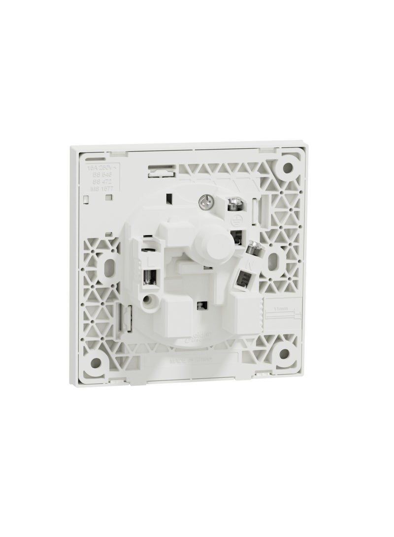 Schneider Electric AvatarOn C Switched socket 15A 250V 1 gang 3 round pin white E8715_15_WE - Image 3