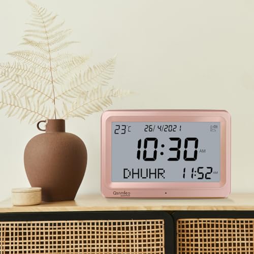 Qsnmieo Azan Clock for USA-Automatic Worldwide Digital 8 Azan Prayer Sounds Islamic Wall and Desk Clock - Image 5