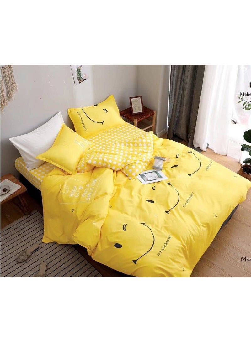 AL RAID 6-Piece Super King Size Bed Sheets Set - Includes Duvet Cover, Fitted Bed Sheet, and 4 Pillowcases - Ultra Soft, Wrinkle-Free, and Breathable Microfiber Bedding for Stylish and Comfortable Sleep