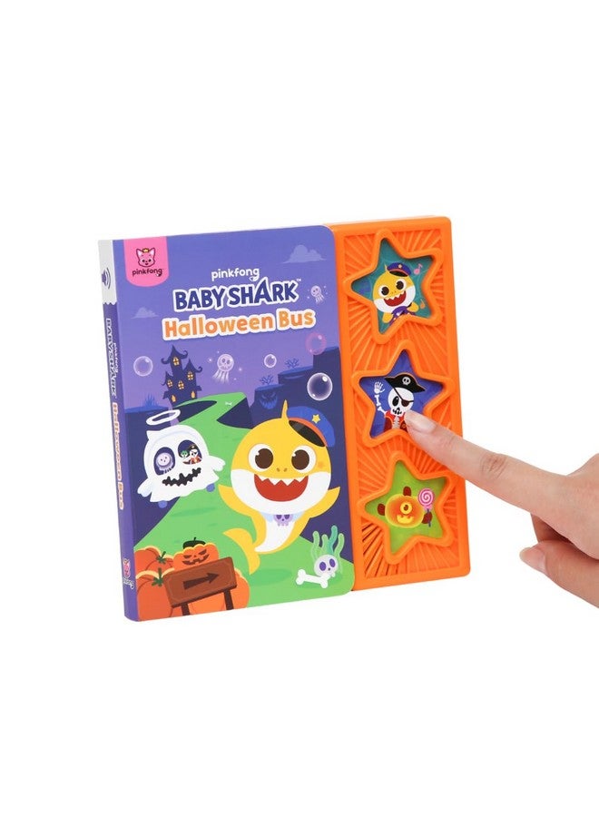 Pinkfong Baby Shark Halloween Bus 3 Button Sound Book, Children'S Halloween Books, Interactive Learning Books For Toddlers, Learning & Education Toys, Baby Shark Seasonal Gifts For Babies & Toddlers 1-3 - Image 1