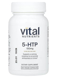 Vital Nutrients 5HTP 100 mg 60 Vegan Capsules 