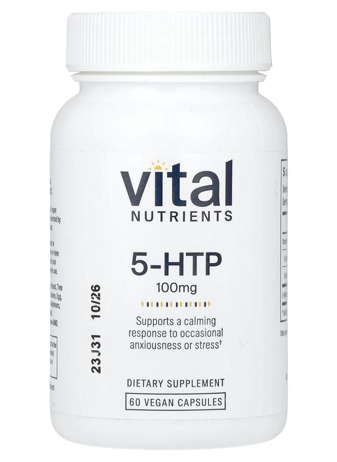 Vital Nutrients - 5HTP 100 mg 60 Vegan Capsules - Image 1