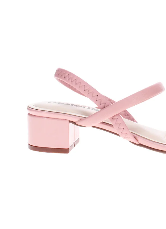 موليكا Moleca Ladies Low Heel Sandals Pink | Made In Brazil