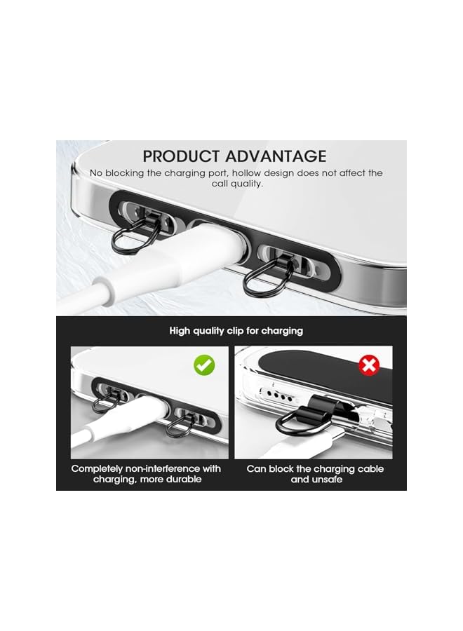 Green Tiger Adjustable Cell Phone Lanyard with No-Residue Adhesive-Free Patch, Upgraded Double Buckle Security Strap, Compatible with iPhone 12 to 16 and Most Smartphones, Lightweight Black Neck Strap - Image 5