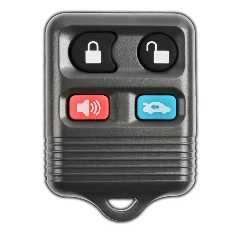 KeylessOption Key Fob for 1995 1996 1997 1998 1999 2000 2001 2002 2003 2004 2005 2006 Ford Crown Victoria Mercury Lincoln Mark VIII Car Remote 4Button CWTWB1U313 Programming Guide Included