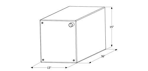 ICON 12727 Fresh Water Tank, WT2463, 36x15x13, 30 Gal, w/ 1/2" Fittings - Image 5