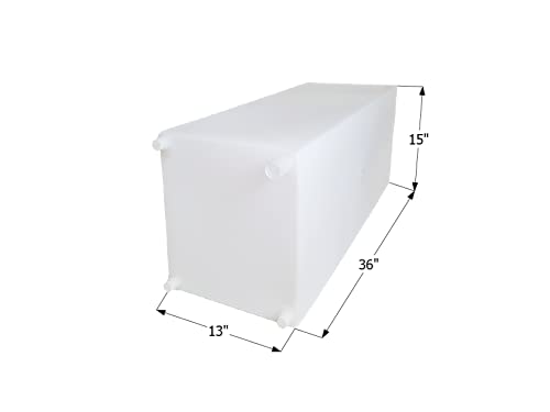 ICON 12727 Fresh Water Tank, WT2463, 36x15x13, 30 Gal, w/ 1/2" Fittings - Image 3