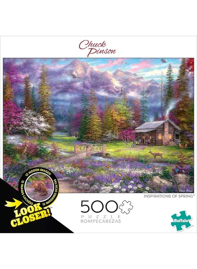 Buffalo Games - Chuck Pinson - 500pc Look Closer Inspirations of Spring - 500 Piece Jigsaw Puzzle for Adults Challenging Puzzle Perfect for Game Nights - Image 1