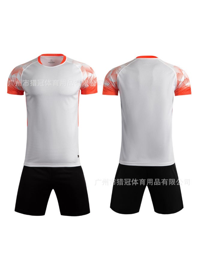 M8626/white Short Sleeve Football Jersey - Image 1