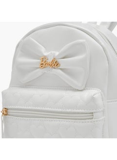 Barbie Girls Bow Applique Backpack with Zip Closure and Adjustable Strap  - Image 5
