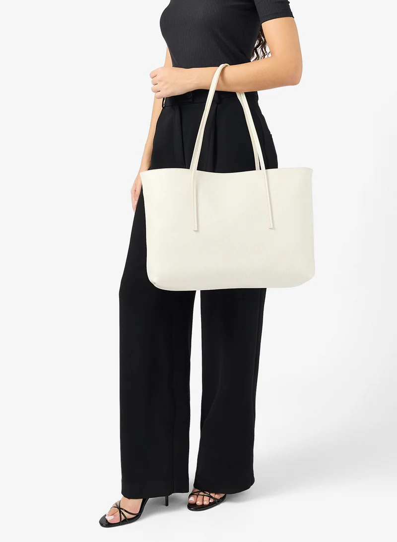 CALVIN KLEIN Aop Pouch On Strap Tote Bag
