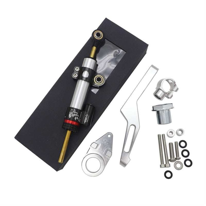 Motorcycle Steering Damper Stabilizer Mounting Bracket Kit Color K - Image 5