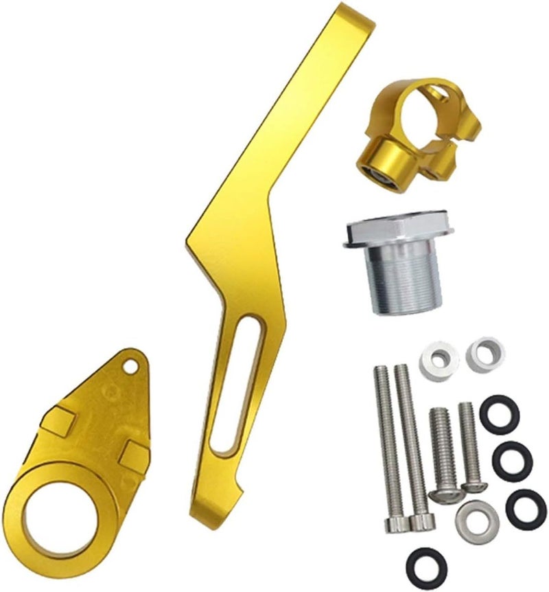 Motorcycle Steering Damper Stabilizer Mounting Bracket Kit Color K - Image 1