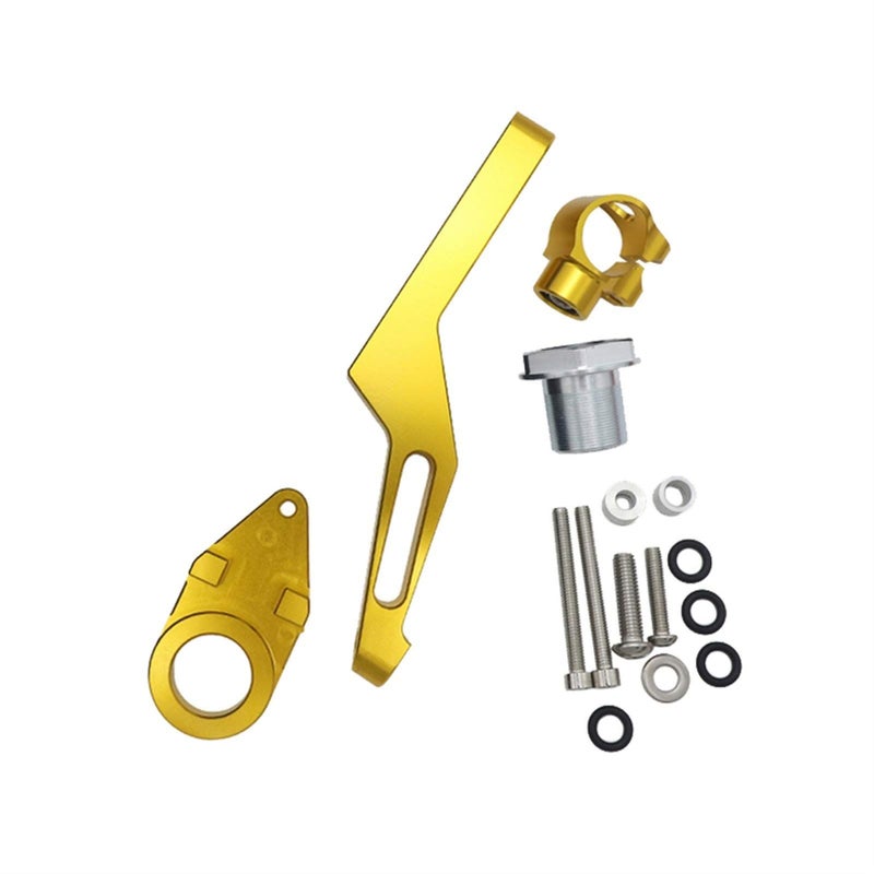 Motorcycle Steering Damper Stabilizer Mounting Bracket Kit Color K - Image 2