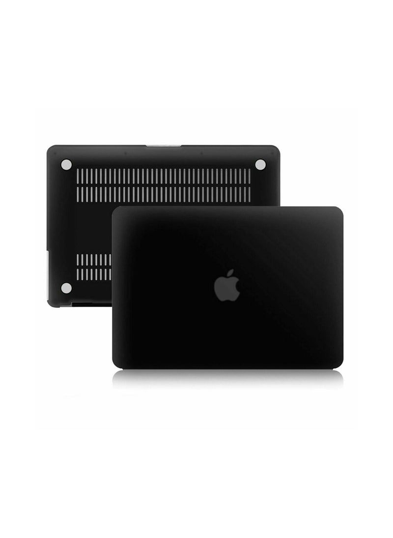 CATANES غطاء حماية لجهاز MacBook Air مقاس 13 بوصة طراز A1932 (2018) مع غطاء أمامي وخلفي صلب لجهاز الكمبيوتر المحمول باللون الأسود  - Image 2