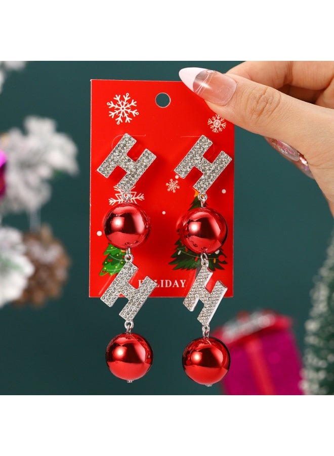 Y&D Christmas Earrings For Women, Drop Earrings Holiday Jewerly Festive Decorations Accessorie - Image 1