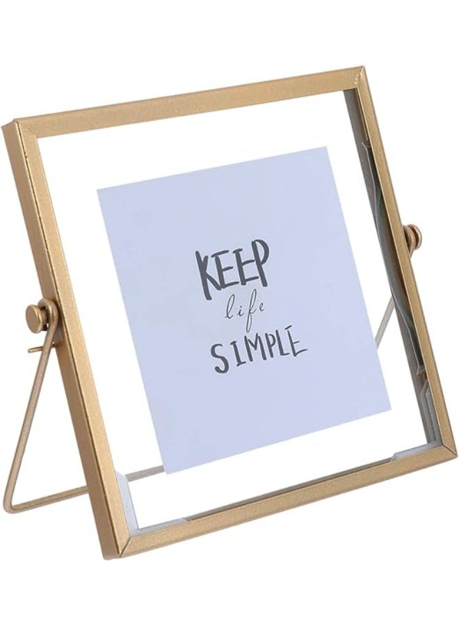 Picture Frame With Glass And Metal Frame - Image 1