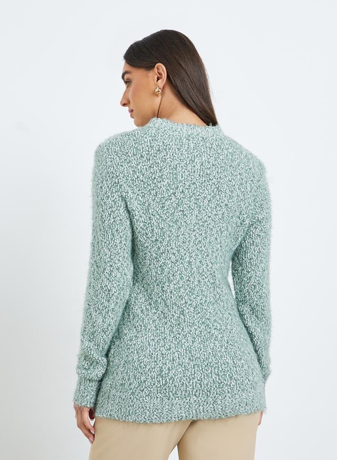 Styli Women Textured Knit Sweater - Image 4