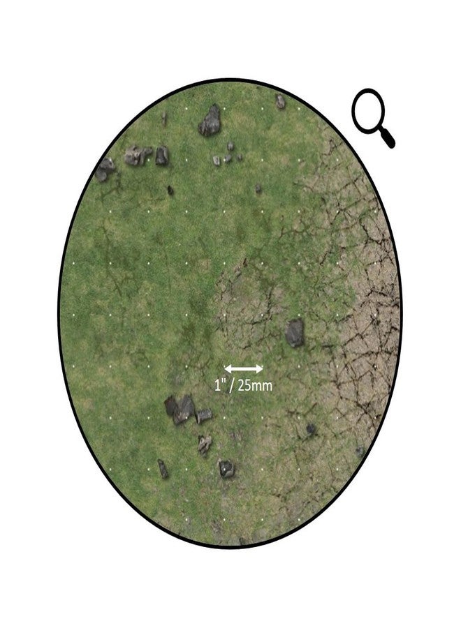 Battle Systems Grassy Fields Gaming Mat 3x3 - Grid - Image 3