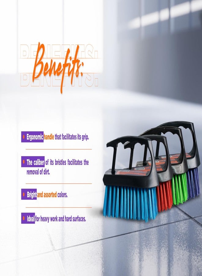 ETERNA Multipurpose Scrub Brush, Heavy Duty All Purpose Scrub Brush for Cleaning Bathroom, Shower, Decks, Floor, Tile, Grout and Concrete (1 Unit Included) - Image 5