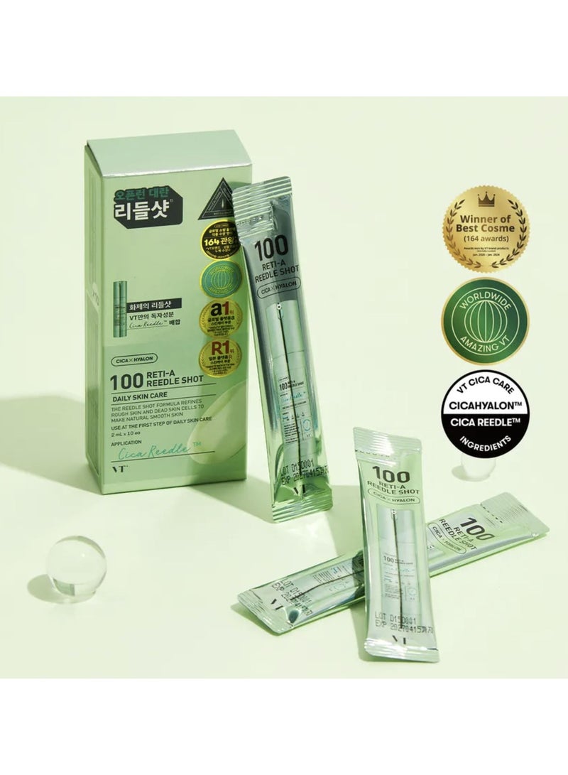 VT COSMETICS 100 Reti-A Reedle Shot Stick Pouch (2ml X 10ea)  - Image 1