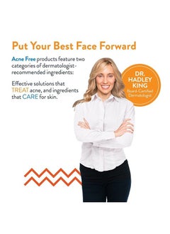 AcneFree Acne Free 3 Step 24 Hour Acne Treatment Kit - Clearing System w Oil Free Acne Cleanser, Witch Hazel Toner, & Oil Free Acne Lotion - Acne Solution w/ Benzoyl Peroxide For Teens and Adults - Original  - Image 2