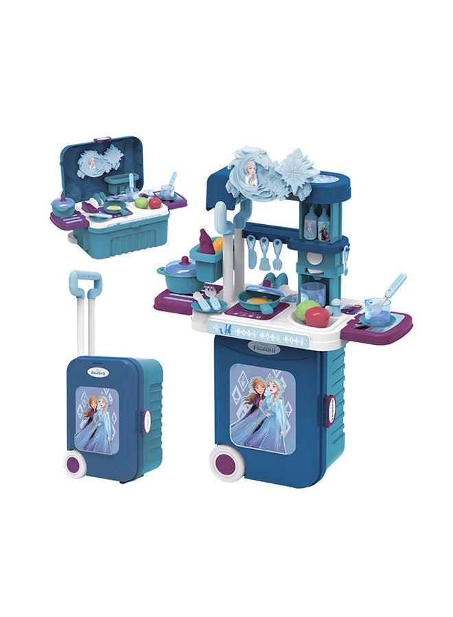 Disney FROZEN Kitchen Trolley Case 3-in-1 – Portable Cooking Playset with Accessories - Image 1