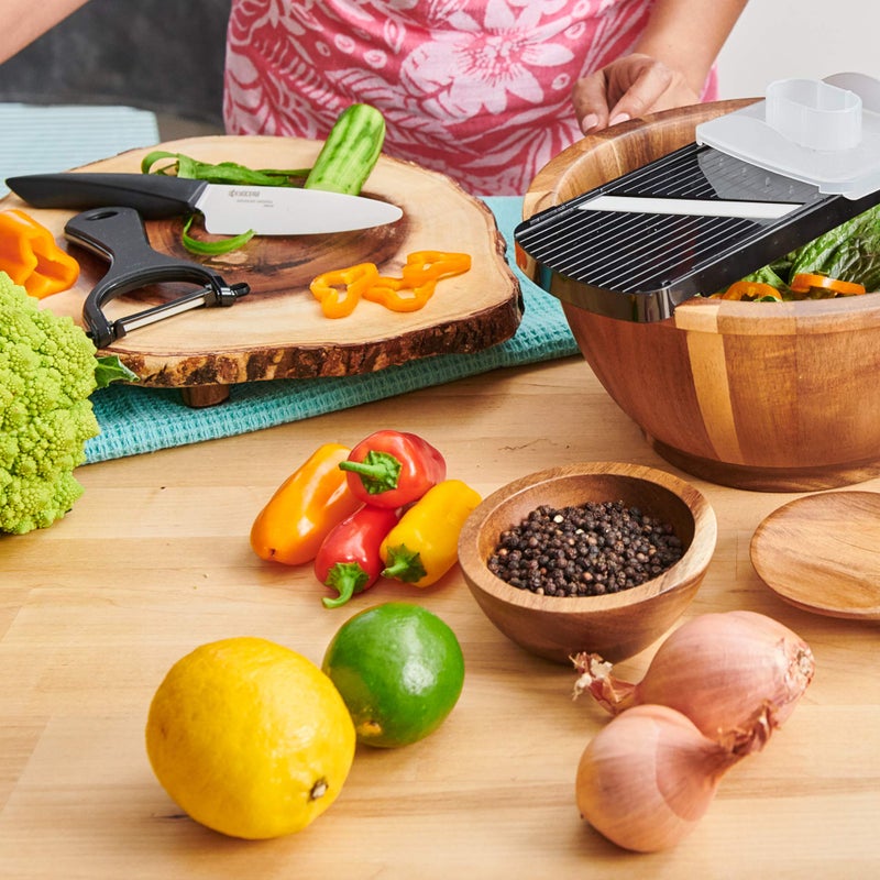 KYOCERA CSN-252BK EXP Soft Grip Kitchen Mandoline Slicer, One, Black - Image 2